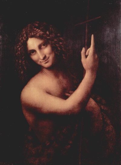 Francuski:  Saint Jean Baptiste św. autorstwa Leonardo da Vinci