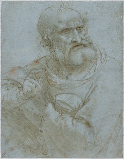 Półdługa figura apostoła autorstwa Leonardo da Vinci
