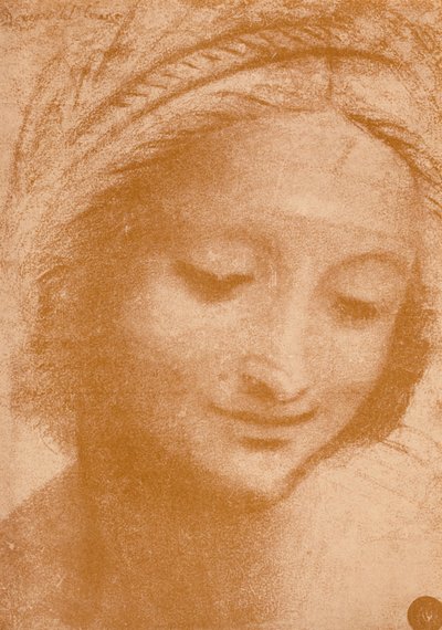 Głowa kobiety, XV w., 1932 autorstwa Leonardo da Vinci
