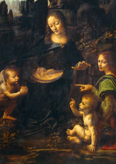 La Vierge aux rochers - Madonna ze skał ... autorstwa Leonardo da Vinci