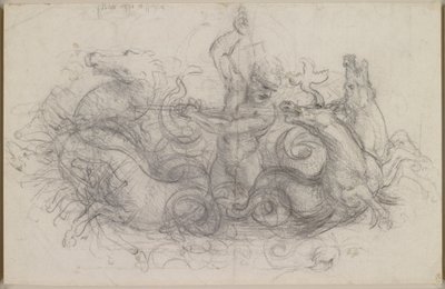 Leonardo da Vinci - Neptun, ok. 1504-5 r. autorstwa Leonardo da Vinci