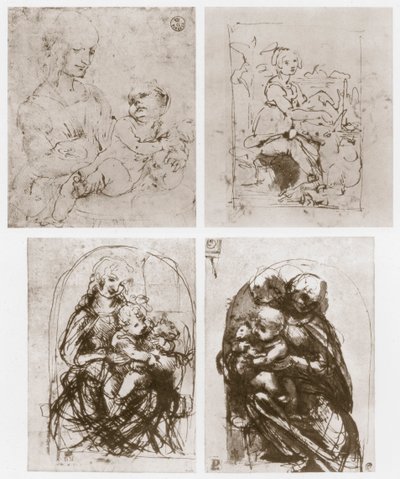 Madonna, XV wiek. autorstwa Leonardo da Vinci