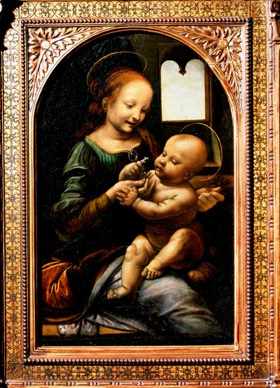 Madonna z kwiatem, Madonna Benois, 1478. autorstwa Leonardo da Vinci