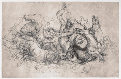 Neptun, ok. 1504 autorstwa Leonardo da Vinci