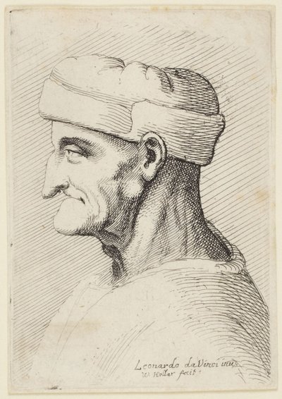 Staruszek w czapce autorstwa Leonardo da Vinci