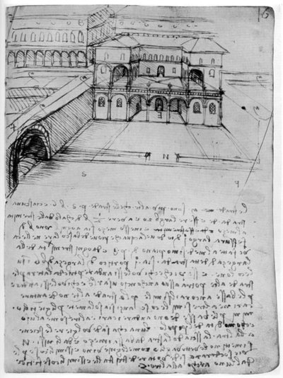 Plan idealnego miasta, 1488-1490 1954. autorstwa Leonardo da Vinci