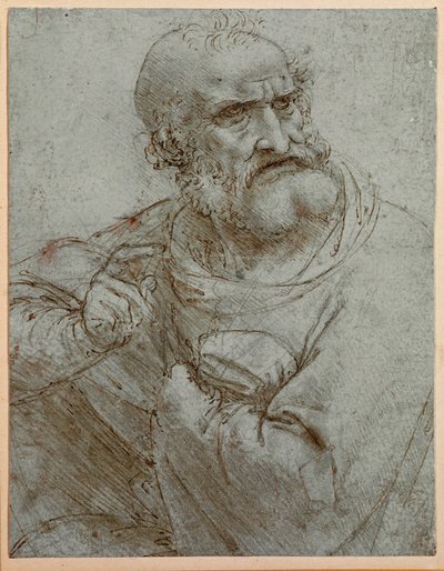 Święty Piotr (rysunek) autorstwa Leonardo da Vinci