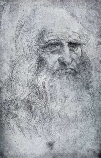 Autoportret Leonarda da Vinci, c1512-1515 1954 autorstwa Leonardo da Vinci