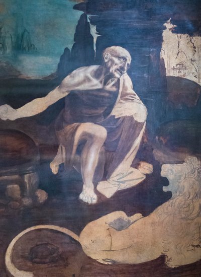 Św. Hieronim, ok. 1480-82 autorstwa Leonardo da Vinci