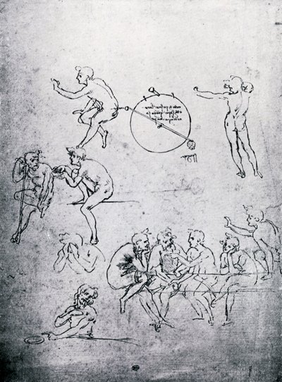 Studia do Adoracji Trzech Króli i Ostatniej Wieczerzy, XV w. 1930. autorstwa Leonardo da Vinci