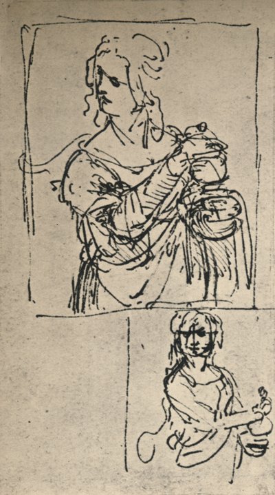 Studia dla św. Marii Magdaleny, ok. 1480-1482 1945 r. autorstwa Leonardo da Vinci