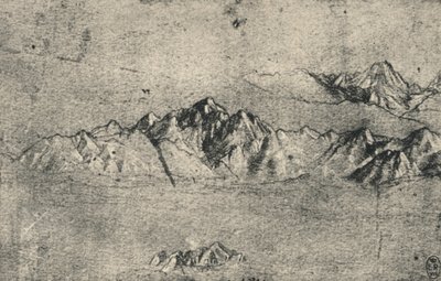 Studium Pasm Górskich, ok. 1480 1945 r. autorstwa Leonardo da Vinci