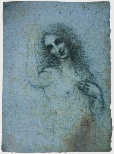 Anioł w ciele, ok. 1514 autorstwa Leonardo da Vinci
