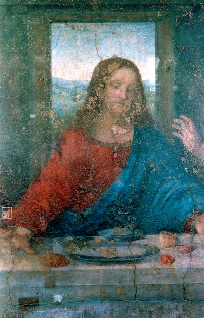 Ostatnia Wieczerza, Szczegół, 1495-1498 autorstwa Leonardo da Vinci