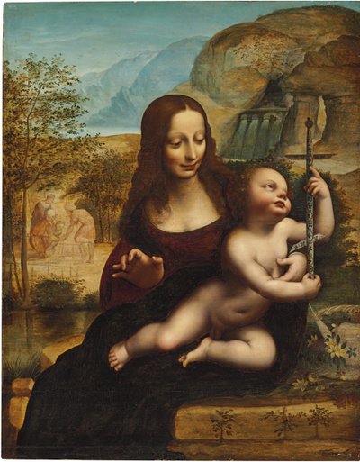 Madonna Nawijacza Przędzy autorstwa Leonardo da Vinci