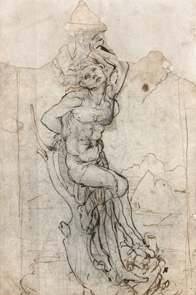 Męczeństwo św. Sebastiana w latach 1482-1485. autorstwa Leonardo da Vinci