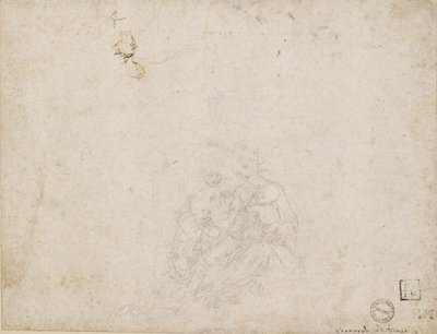 Adorowana Dziewica z Dzieciątkiem, 1472-1519 autorstwa Leonardo da Vinci