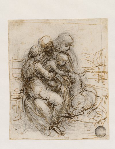 Dziewica z Dzieciątkiem ze św. 1501. autorstwa Leonardo da Vinci