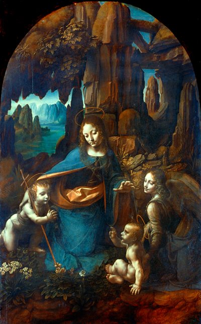 Dziewica na Skale, 1491-1519 autorstwa Leonardo da Vinci