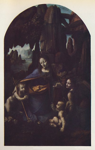 Dziewica na Skale, ok. 1508, ok. 1950. autorstwa Leonardo da Vinci