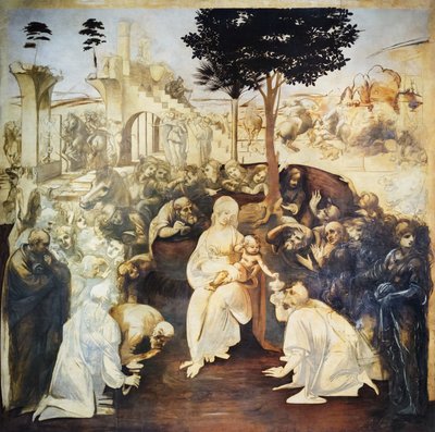 Pokłon Mędrców autorstwa Leonardo da Vinci
