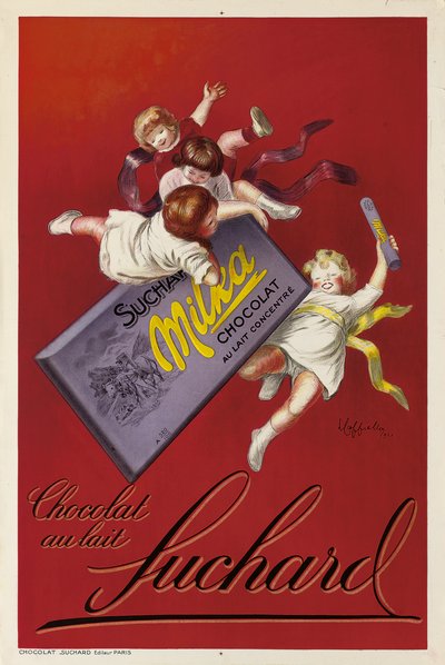 Plakat reklamowy czekoladek Milka firmy Suchard, 1925 autorstwa Leonetto Cappiello