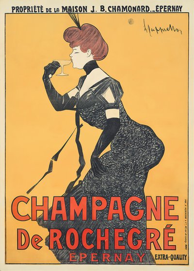 Szampan De Rochegre, 1900. autorstwa Leonetto Cappiello