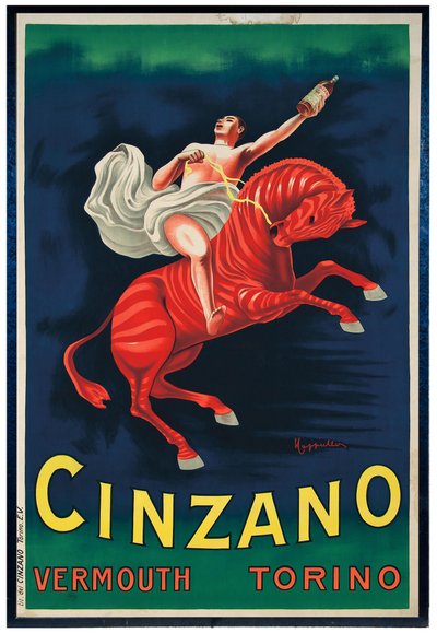 Cinzano Vermouth Turyn, 1910. autorstwa Leonetto Cappiello