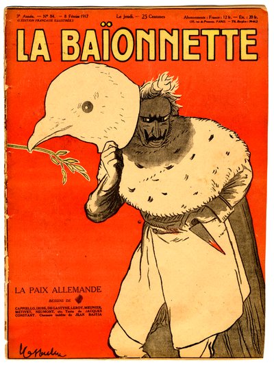 Okładka „La Baionnette”, Satyryczna w kolorach autorstwa Leonetto Cappiello