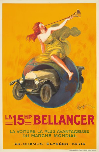 15-konny Bellanger, 1921. autorstwa Leonetto Cappiello