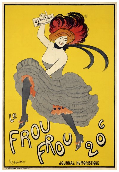 Le Frou-Frou (1899) wydanie inauguracyjne autorstwa Leonetto Cappiello