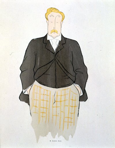 Portret Alphonse Allais autorstwa Leonetto Cappiello (1875-1942) około 1900 r. autorstwa Leonetto Cappiello