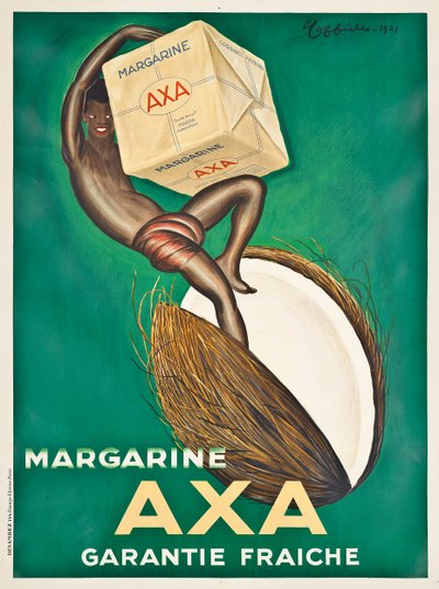 Plakat reklamujący margarynę Axa, 1931 autorstwa Leonetto Cappiello