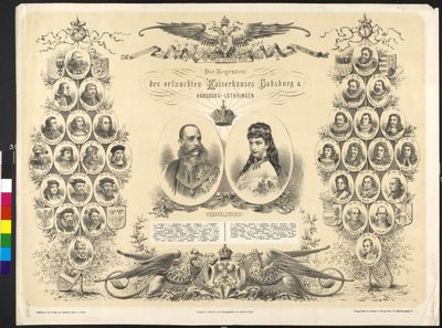 Arcyksiążę Austrii Regent szlacheckiego rodu cesarskiego Habsburgów i Habsburgów Lotaryngii autorstwa Leonhard Bauer