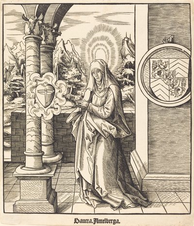 Saint-Amelberga autorstwa Leonhard Beck