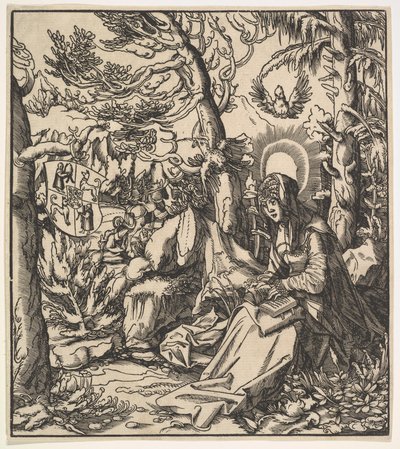Święta Ita z Toggenburga, od Świętych Habsburgów, 1516-18. autorstwa Leonhard Beck