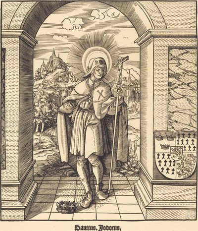 Św. Jodoku autorstwa Leonhard Beck