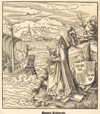 Św. Walpurgia autorstwa Leonhard Beck