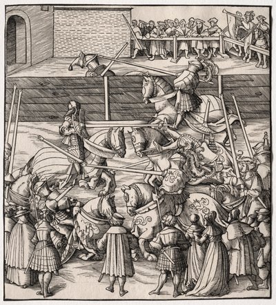 Sztuka potyczki i przechylania, 1513-1518. autorstwa Leonhard Beck