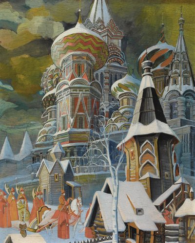 Katedra św. Bazylego autorstwa Leonid Mikhaylovich Brailovsky