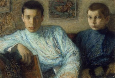 Portret Borysa i Aleksandra Pasternaków, 1905 autorstwa Leonid Osipovic Pasternak