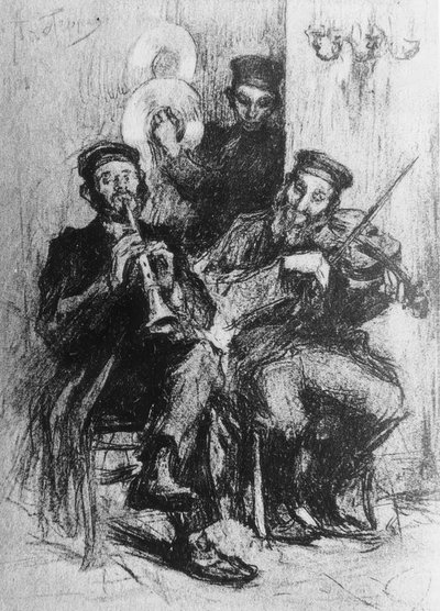 muzycy żydowscy autorstwa Leonid Osipovic Pasternak