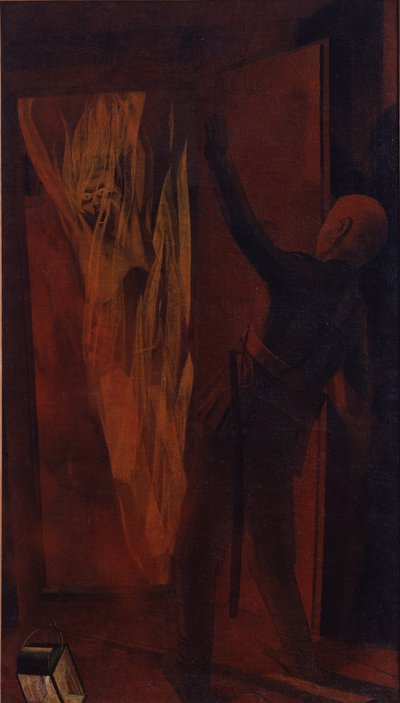 Samospalenie członka terrorystycznej organizacji Wola Ludu, 1928 autorstwa Leonid Terentievich Chupyatov