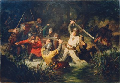 Rudolf Habsburg w śmiertelnym niebezpieczeństwie, 1872. autorstwa Leopold Edler von Löffler Radymno