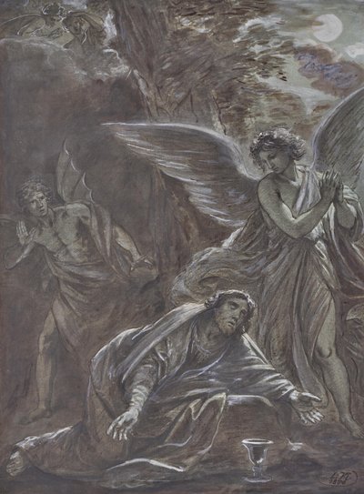 Chrystus na Górze Oliwnej autorstwa Leopold Kupelwieser