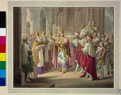 Wybór króla 1273 autorstwa Leopold Kupelwieser
