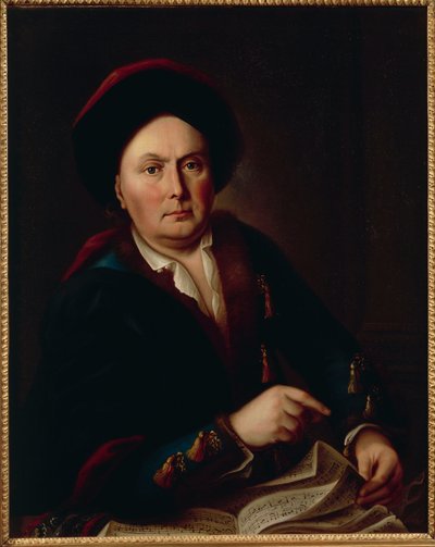 Portret Ludwiga van Beethovena, kapelmistrza (1712-73), dziadka kompozytora Ludwiga Beethovena autorstwa Leopold Radoux