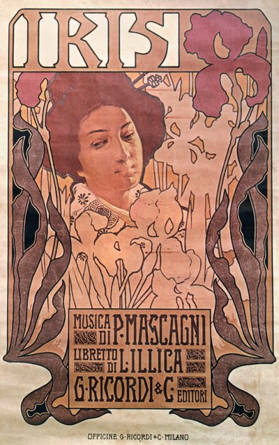 „Irys” Pietro Mascagni autorstwa Leopoldo Metlicovitz