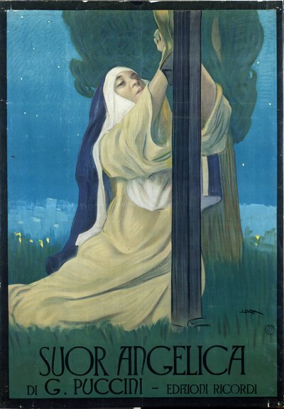 Opera „Suor Angelica” (Siostra Angelica) Giacomo Pucciniego autorstwa Leopoldo Metlicovitz