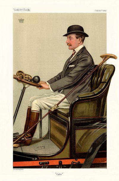 Majuri Charles Chetwynd-Talbot, Earl of Shrewsbury - muotokuva istuinkiillotus autorstwa Leslie Matthew (1851-1922) Ward